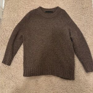 Jenni Kayne Alpaca Cocoon Crewneck-Taupe Brown-(Sold out style/color)